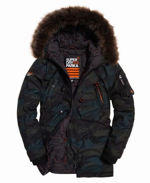 Superdry Parka Férfi Kabát Camo | JCPWO8321